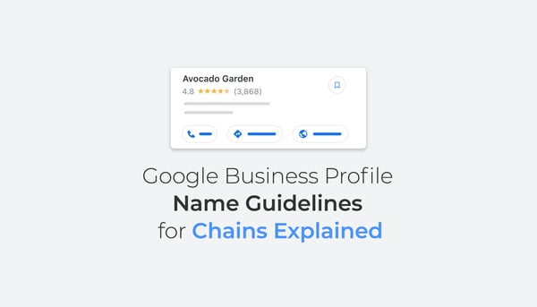 Google Name Guidelines Chains